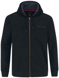 sudadera con cremallera negro