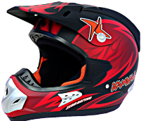 Kamval Casco K8 Rojo - Negro