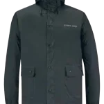 chaqueta para conduccion por barro negro