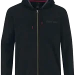 sudadera con cremallera negro